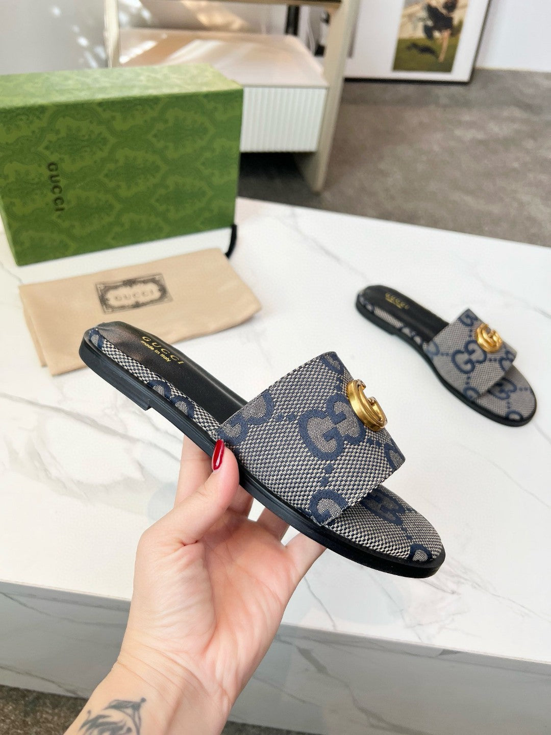 GG fashion print slippers 0725052806