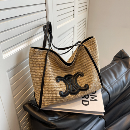 CL shoulder portable straw bag 0724041102