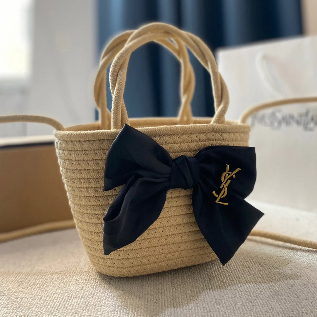 Fashion holiday style handwoven vegetable basket straw bag 1024041002