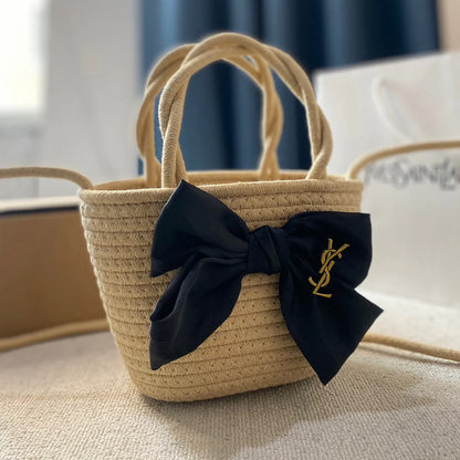 Fashion holiday style handwoven vegetable basket straw bag 1024041002