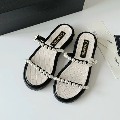 Fashion and versatile pearl sandals 1024052319
