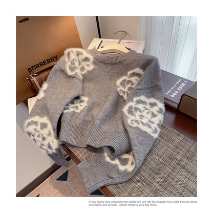 Small Fragrant Style Camellia Women's Autumn And Winter Sweater -PD052023122803