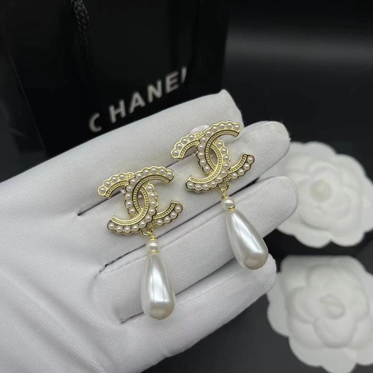 Fashionable Tassel Full Diamond Earrings 1024010313