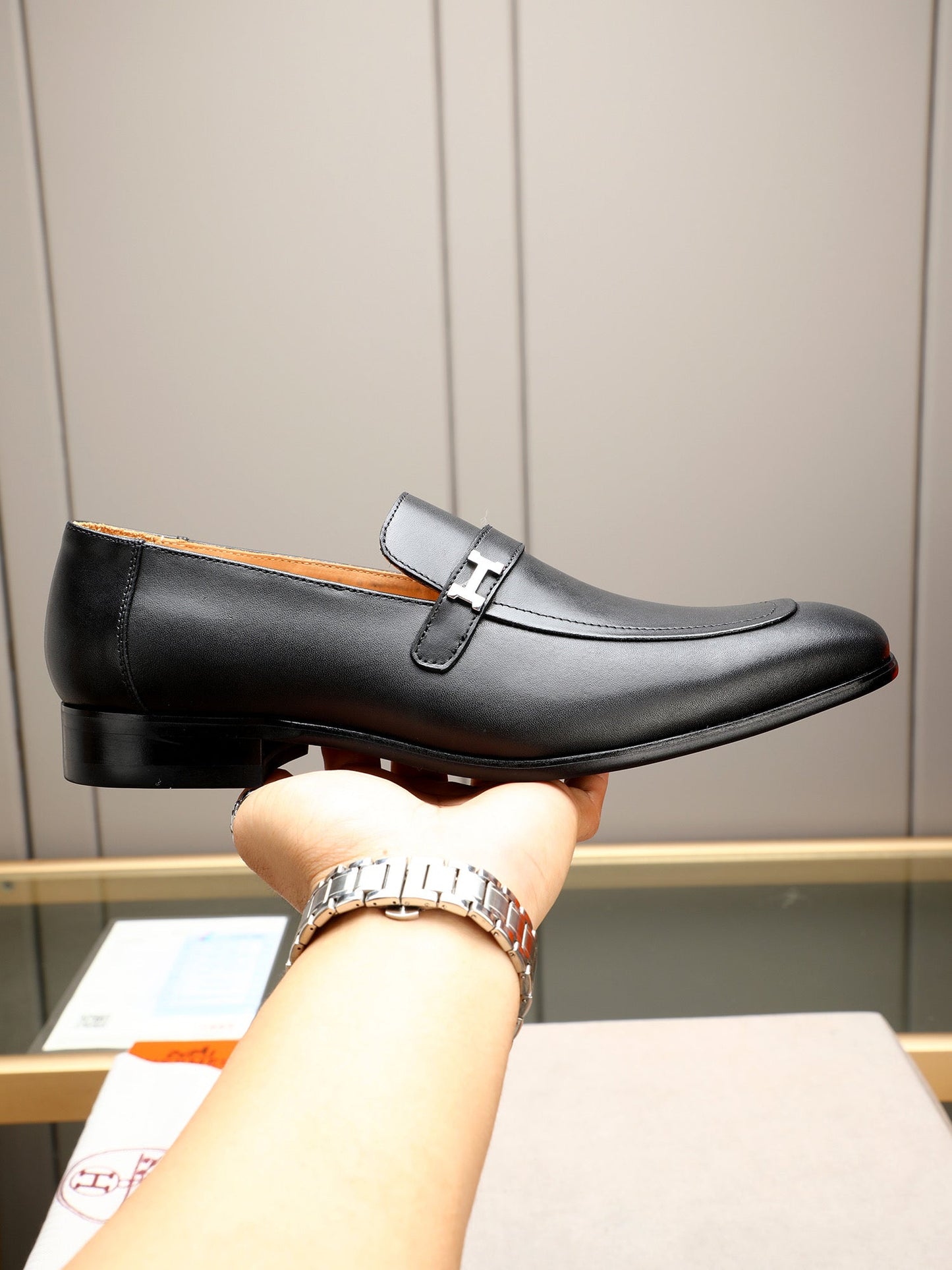 New HMS business formal leather shoes 0725062404