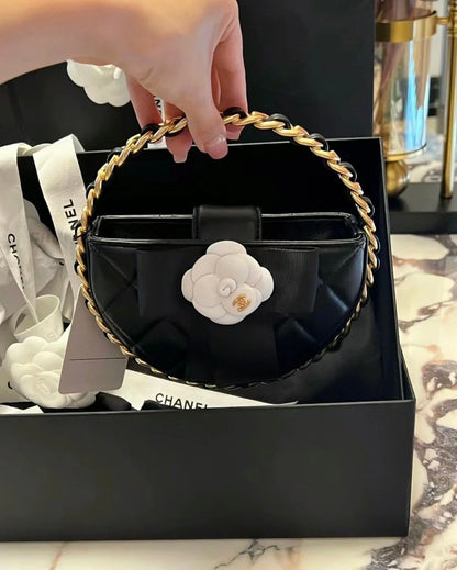 Fashionable and versatile hula hoop ring bow women's bag 1024022202