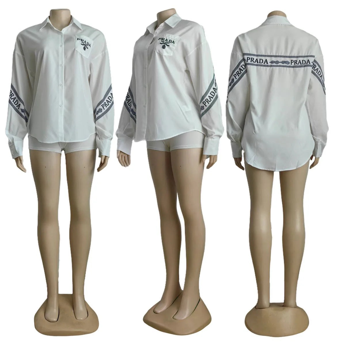 New Ladies Loose Casual Elegant Shirt 102402109