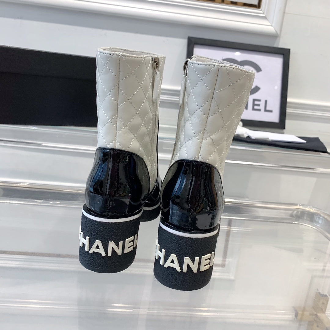 CNL fashionable rhombus leather boots 0724102317