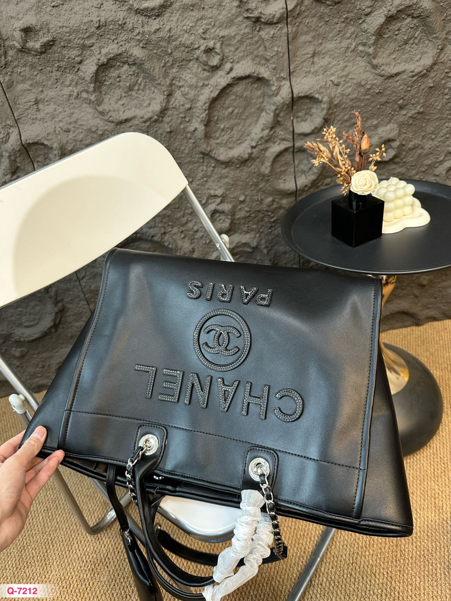 CNL Fashion Leather Top Handle Tote Bag 0724082611