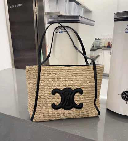 CL shoulder portable straw bag 0724041102
