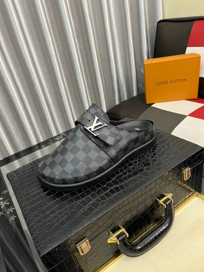 Lvv fashion casual plaid slippers 0725082903