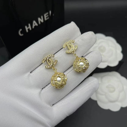 Fashionable Tassel Full Diamond Earrings 1024010313