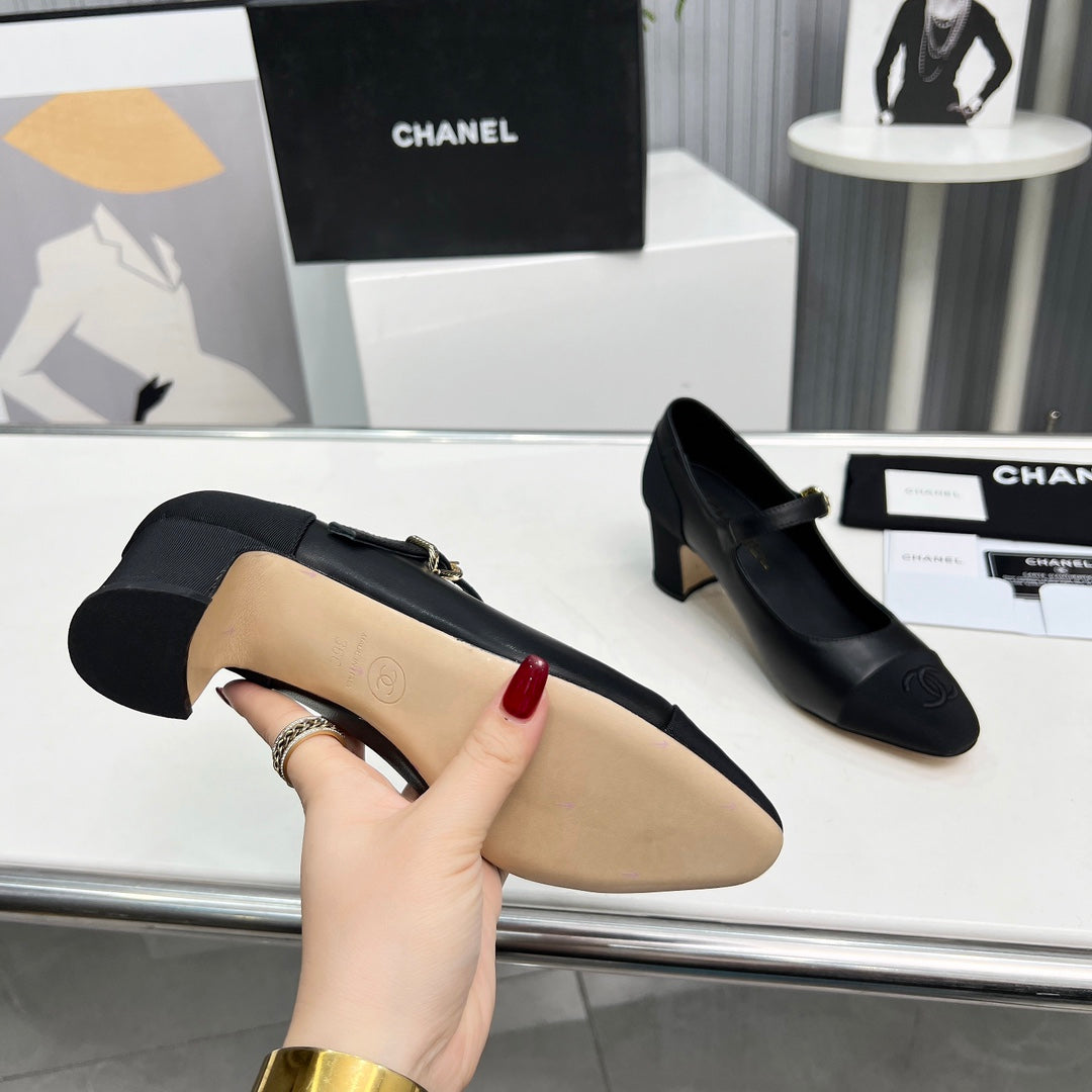 Chane1 top fashion classic color block high heels 0724030816