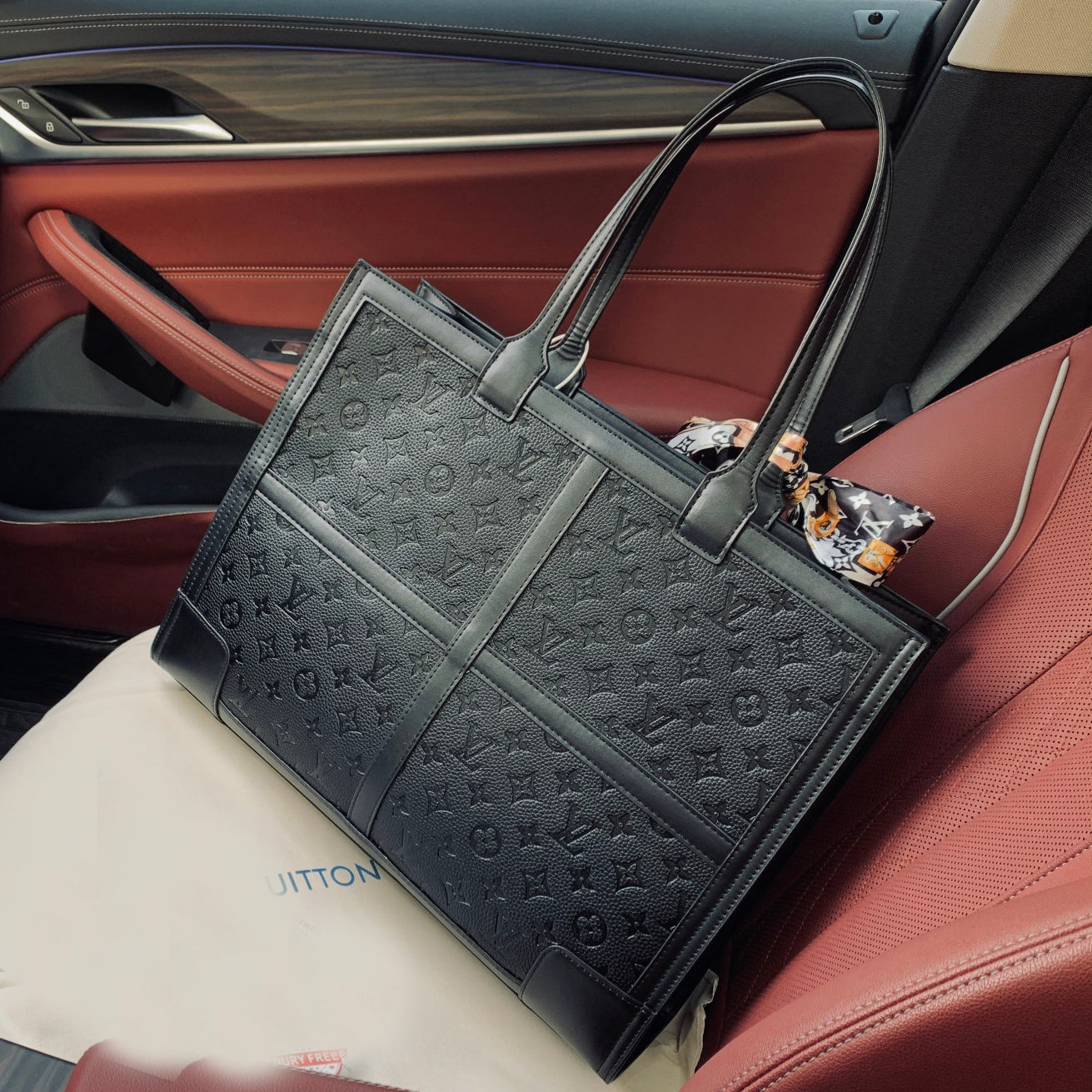 LUV fashion printed tote bag shopping bag XC0723112403