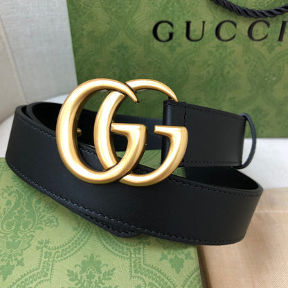 Classic  Ancient Gold Buckle Simple Belt