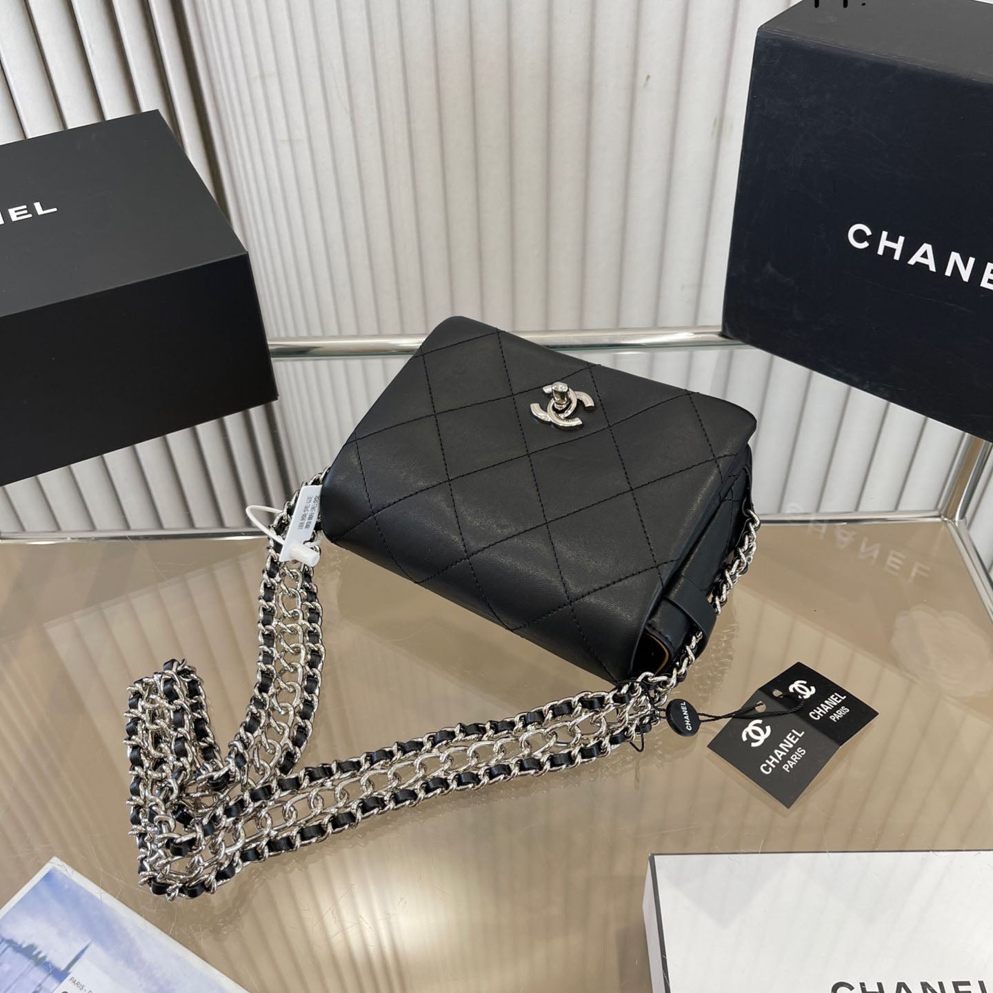 Black Luxury Design Chain Bag WLFBG23021721