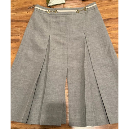GG Horsebit Skirt Wool 1025051603