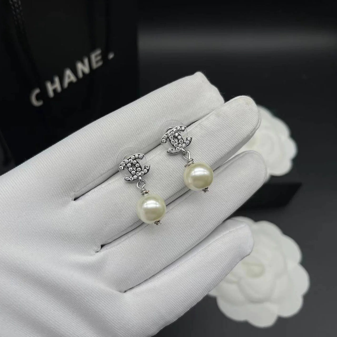 Fashionable Tassel Full Diamond Earrings 1024010313