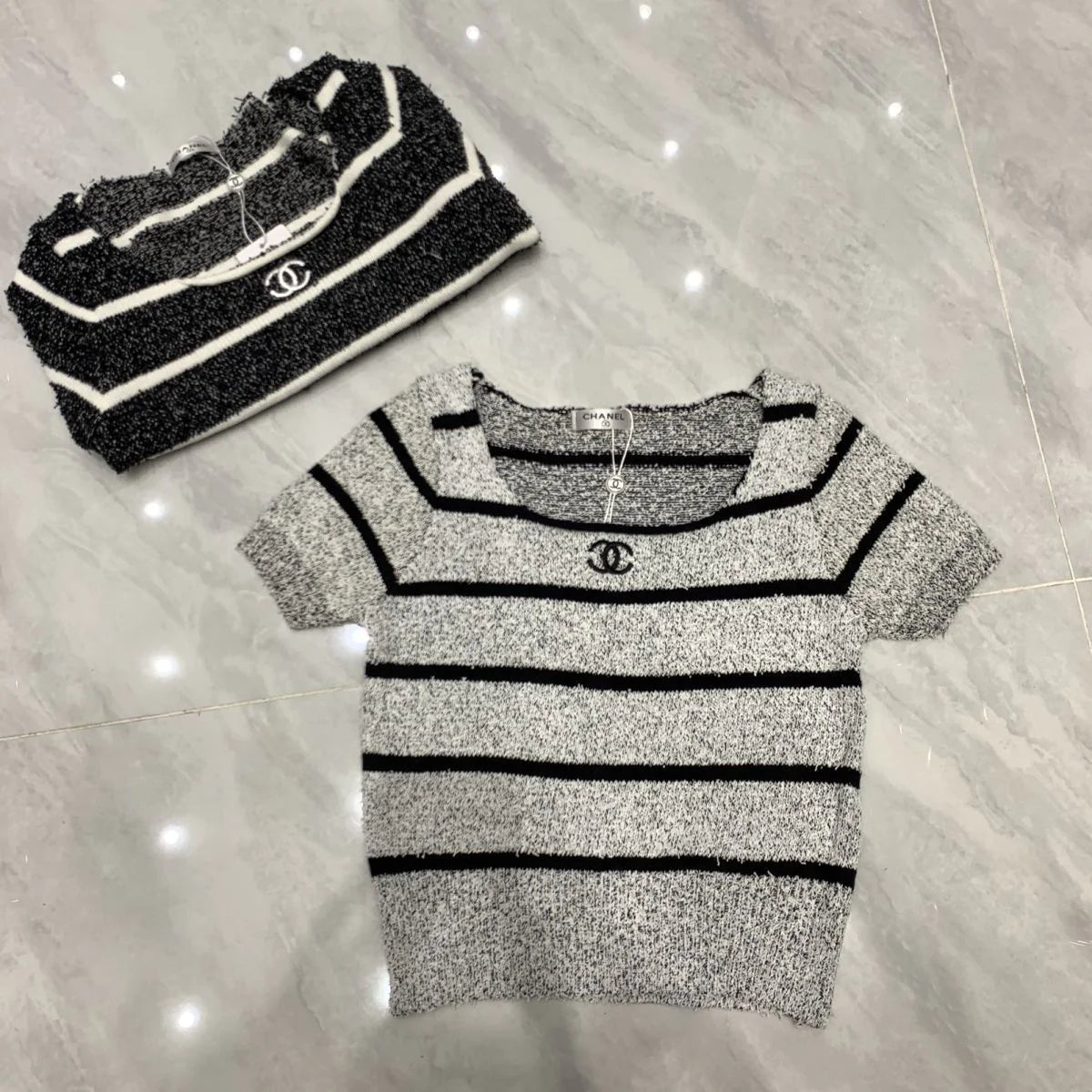 Spring And Summer New Contrast Striped Embroidered Camisole 1024022907