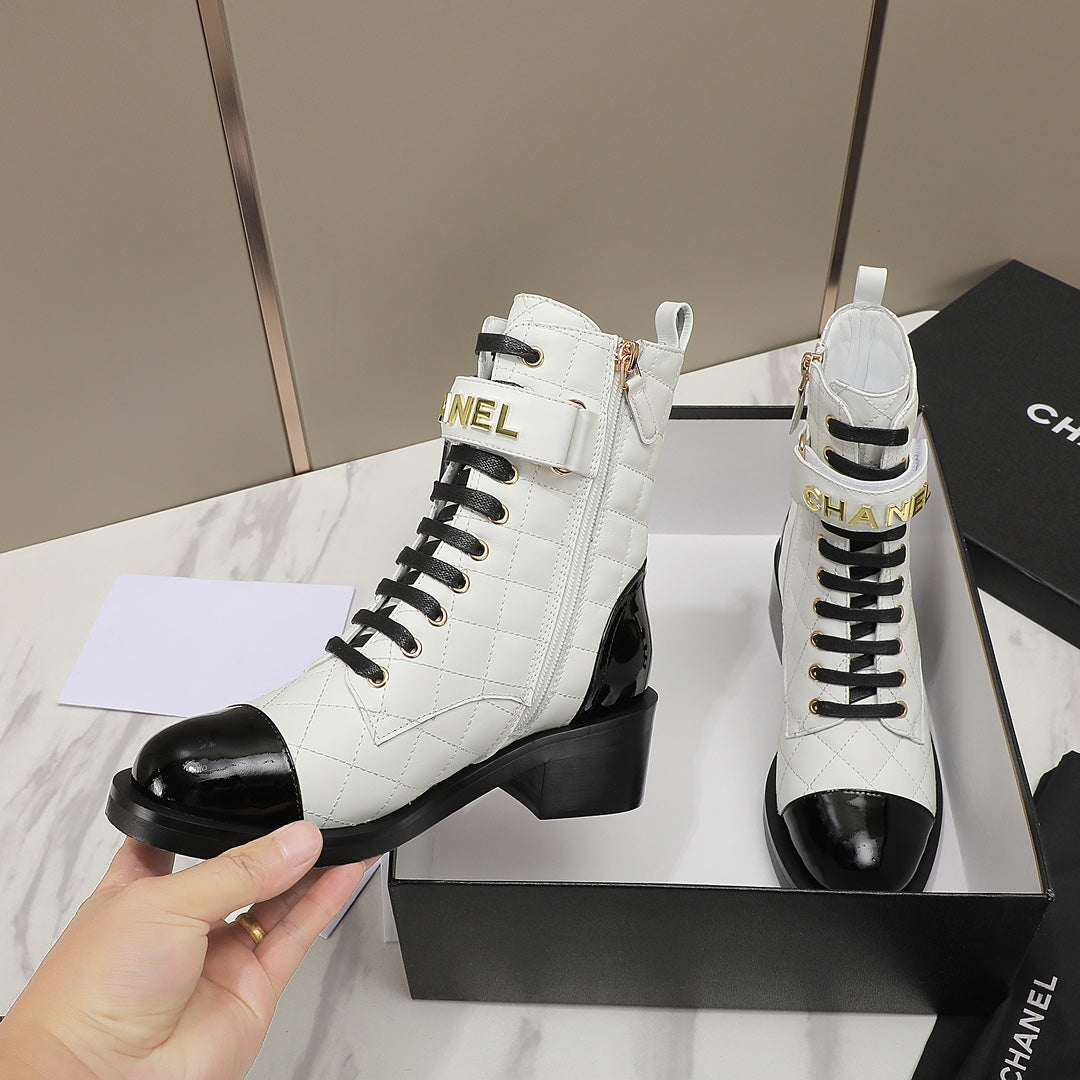 CNL fashion diamond leather short boots Martin boots 0724101706