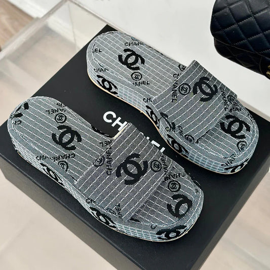 New arrival old flower thick-soled slippers 1024071710