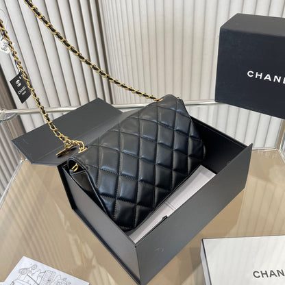 Black Exquisite Luxury Chain Bag WLFBG23021714