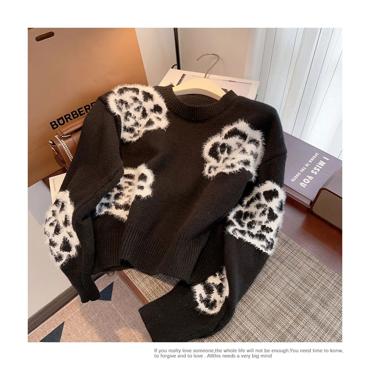 Small Fragrant Style Camellia Women's Autumn And Winter Sweater -PD052023122803