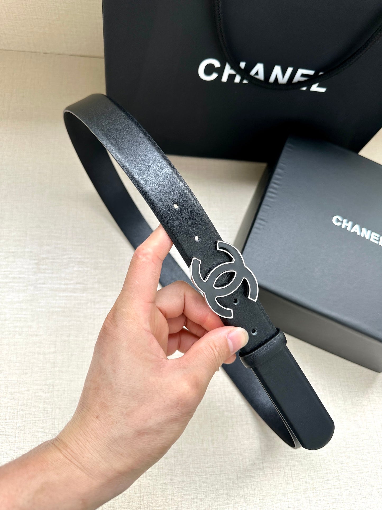 CNL Fashionable women's leather classic belt 0724102302