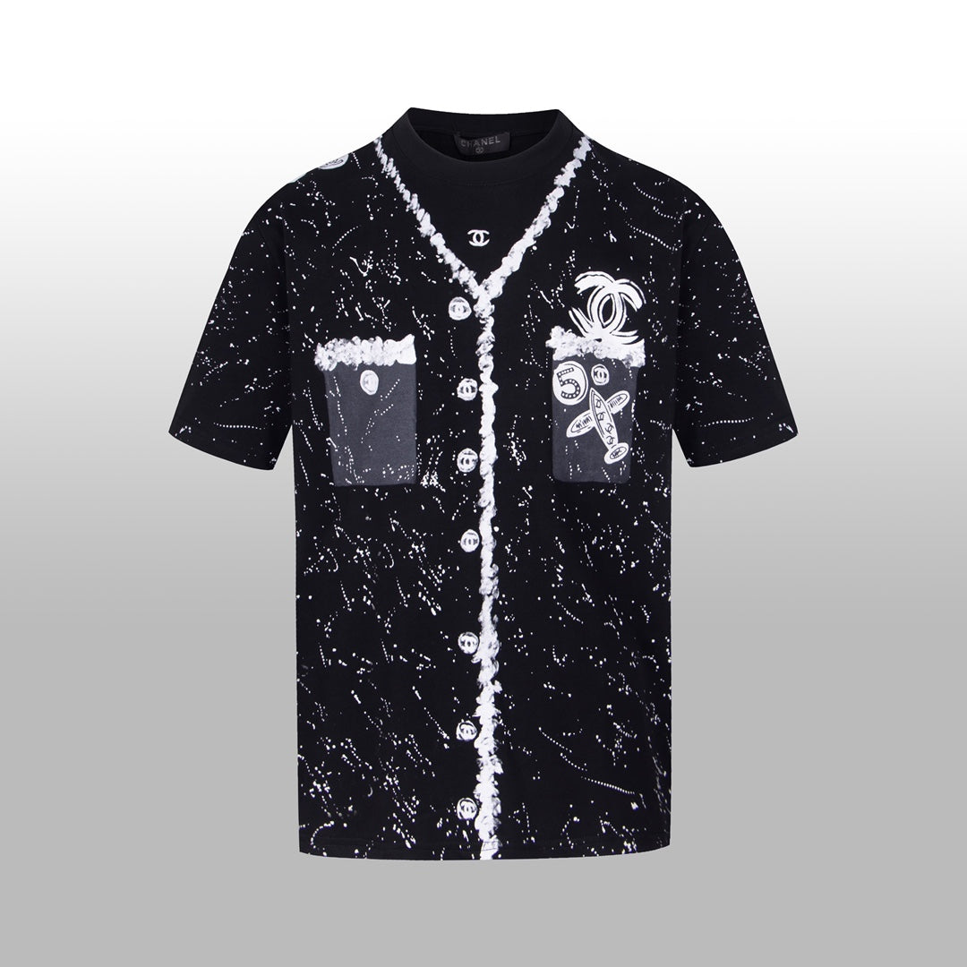 CNL hand-painted graffiti T-shirt 0724041503