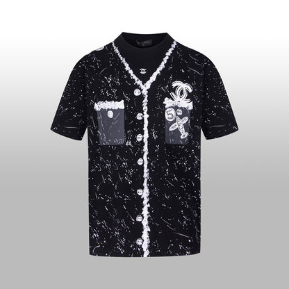 CNL hand-painted graffiti T-shirt 0724041503