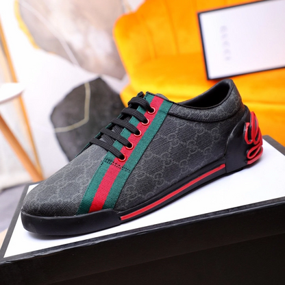 GG classic printed low-top rubber-soled sports shoes 0725061703