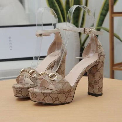 New Ladies Fashion Platform Sandals Chunky Heel High Heels SPDD070501