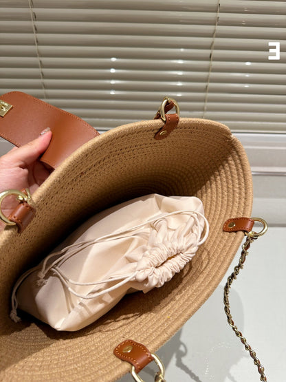 CNL summer woven leather handbag 0724041120