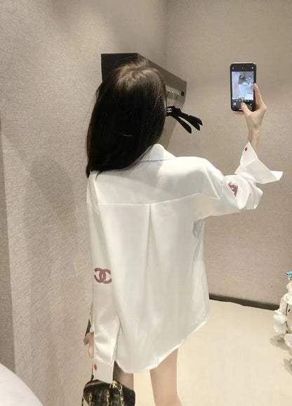 New Versatile Loose Long Sleeve Shirt 1024042910