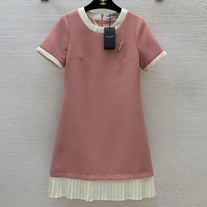 YS New Round Neck Short Sleeve Dresses 1025033104