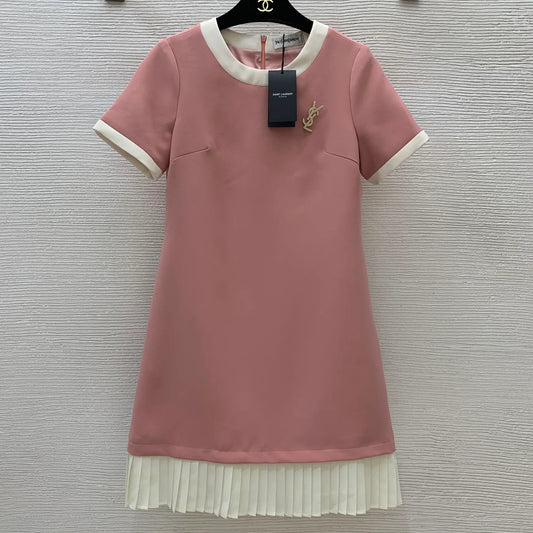 YS New Round Neck Short Sleeve Dresses 1025033104