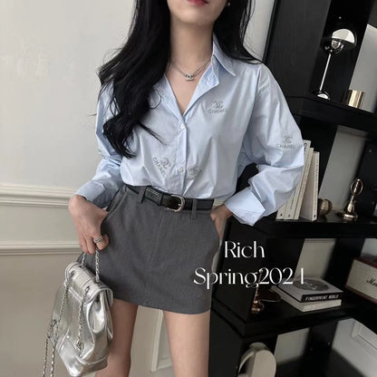 Simple Temperament High Sense Spring Blouse 1024031205