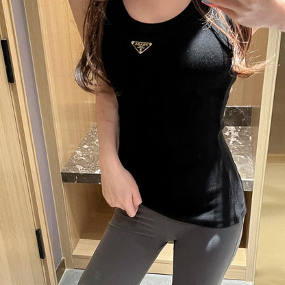 New Knitted Threaded Vest All-match Sling 1024031303