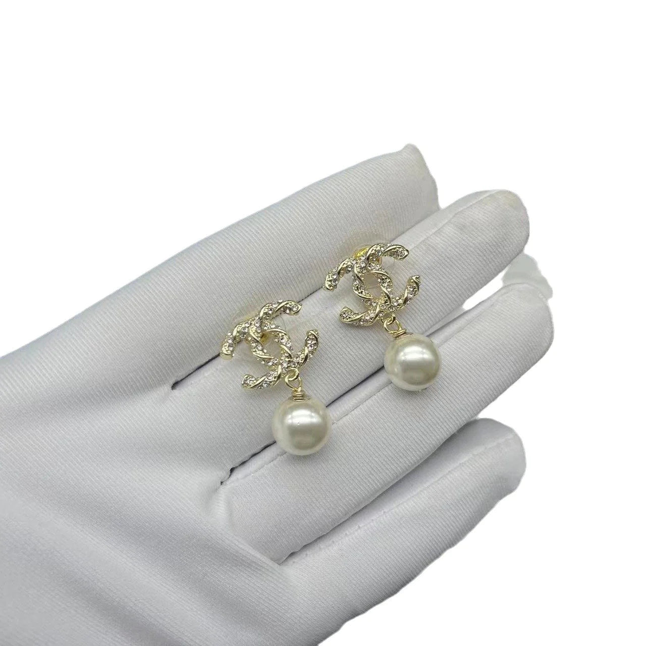 Fashionable Tassel Full Diamond Earrings 1024010313