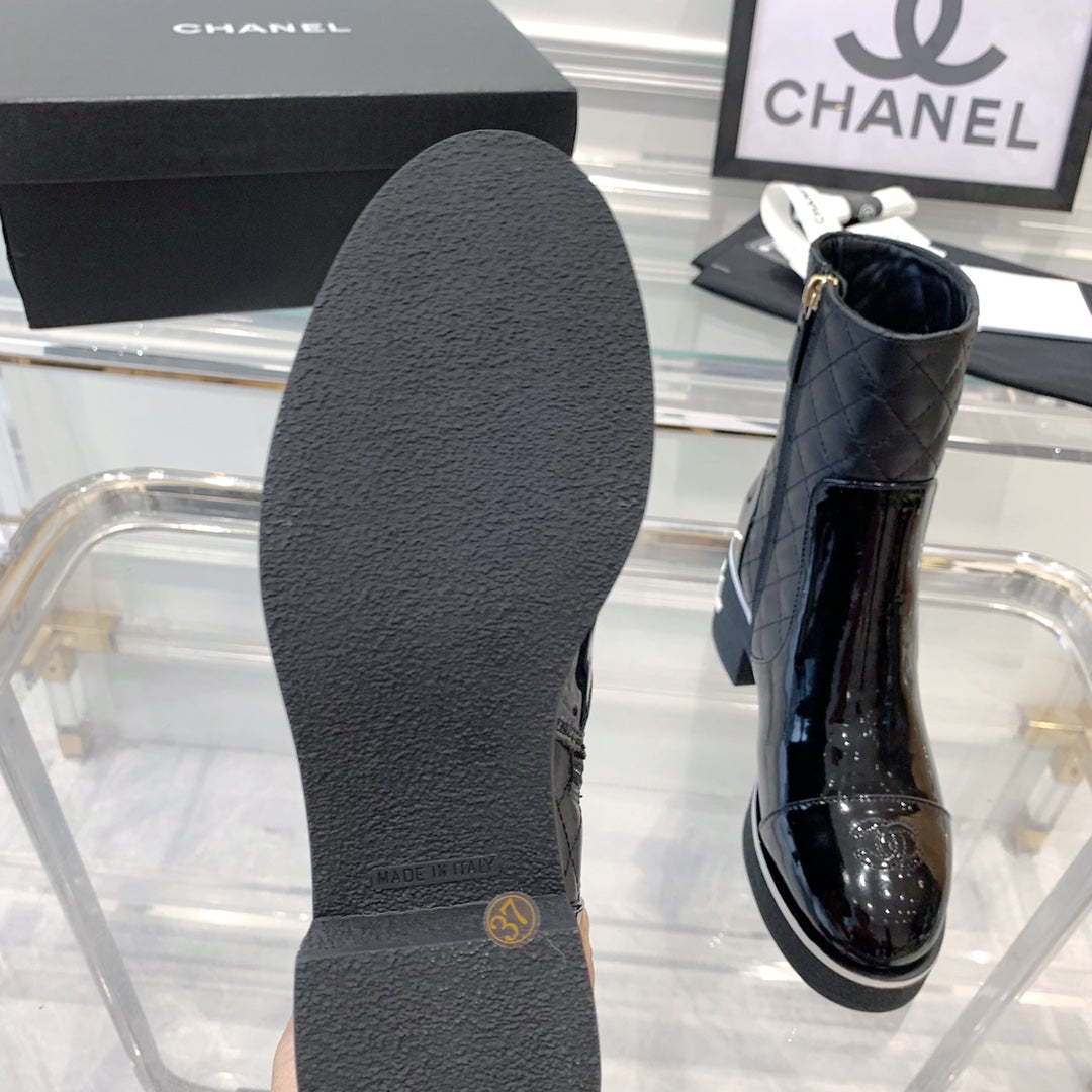 CNL fashionable rhombus leather boots 0724102317