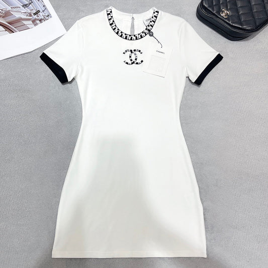 New heavy industry beaded dress MM10041349