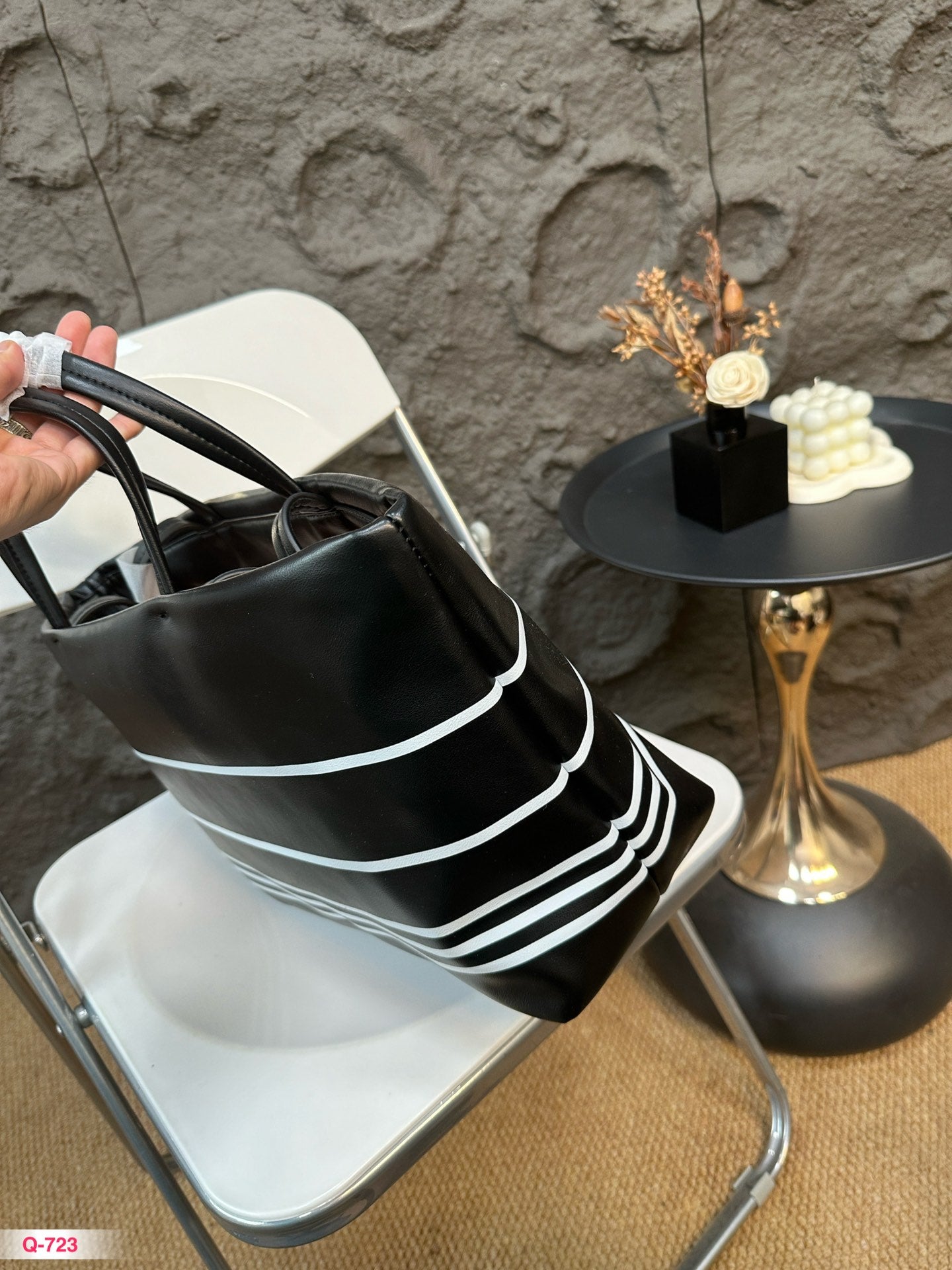 CNL Fashion Leather Top Handle Tote Bag 0724082609