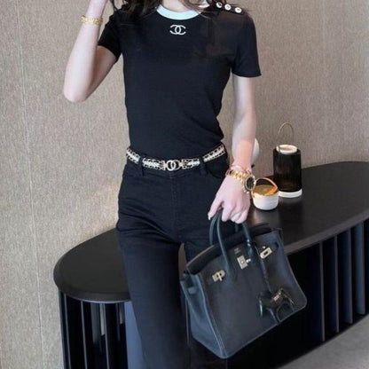New Fashion C logo Summer Women's T-shirt-PD05202333102  1