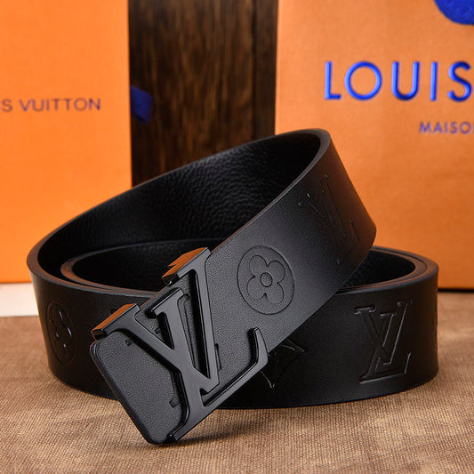 Black Soft Leather Belts