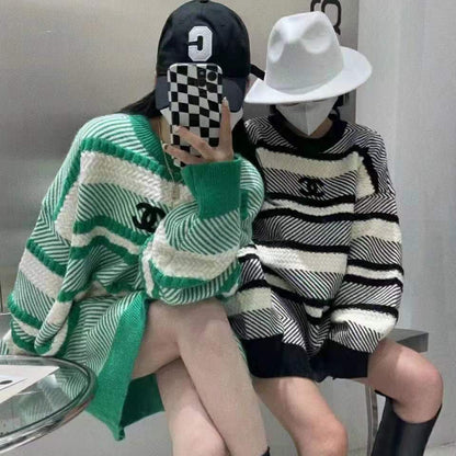 Loose pullover lazy style knitted sweater 0823120702