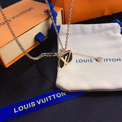 Titanium Steel L-Shaped Necklace 1025092221