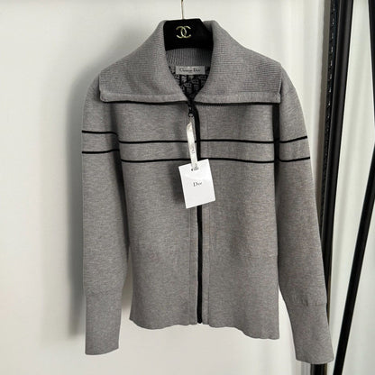 New Reversible Lapel Zipper Jacket 1025092322