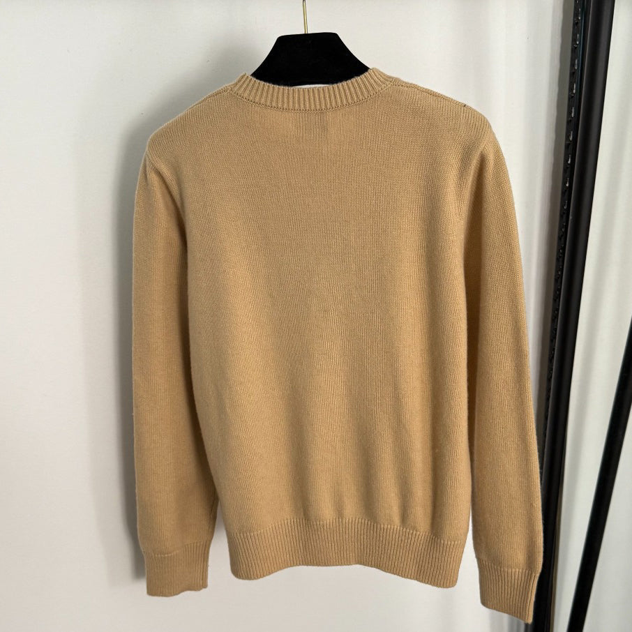 Warhorse Knight Hooded Long-Sleeve Wool Knit Sweater 1025092321