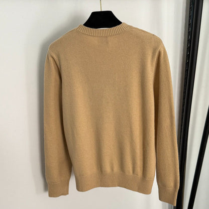 Warhorse Knight Hooded Long-Sleeve Wool Knit Sweater 1025092321