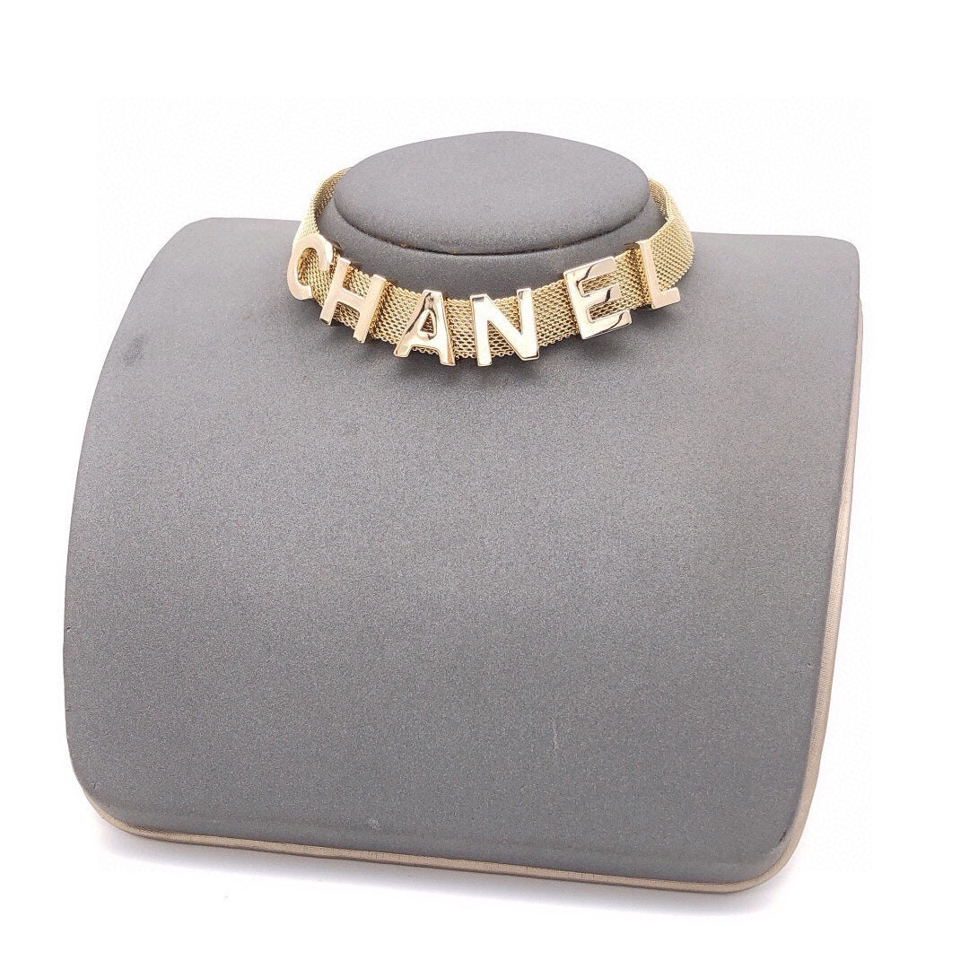 CNL brass letter necklace 0724110603