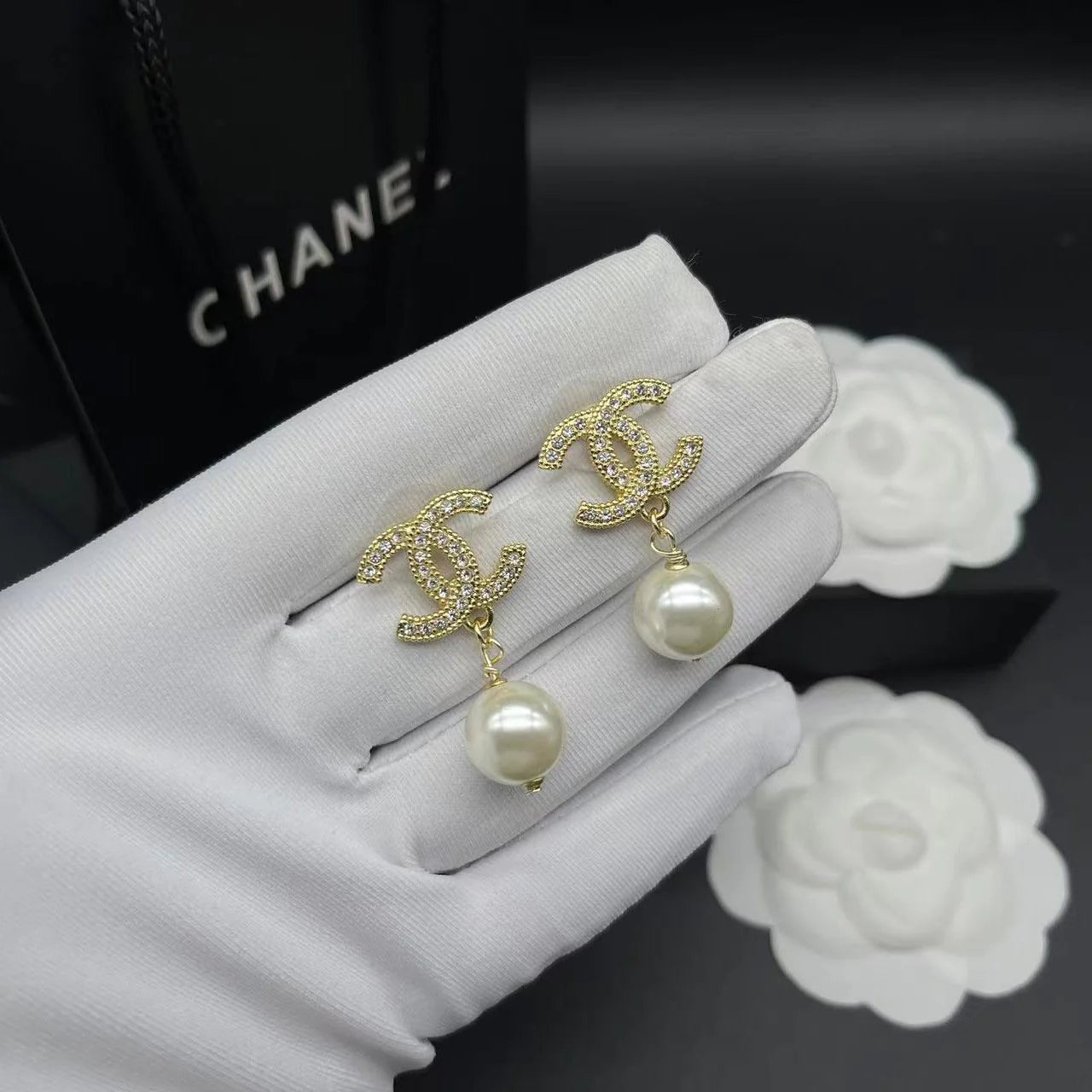Fashionable Tassel Full Diamond Earrings 1024010313